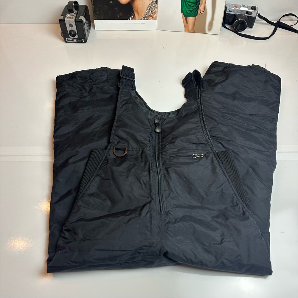 Rawik Black Insulated Snow Bib Overalls Kids  Medium Ski Snowboard Pants